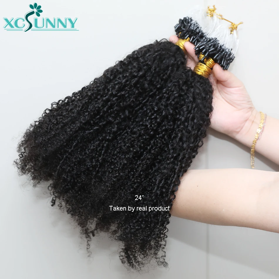 Microlink Hair Extensions Kinky Curly 12