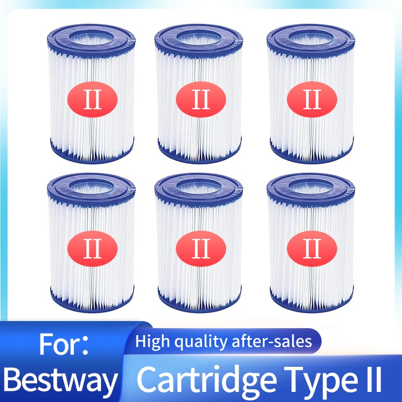 Swimming Pool Filter for Bestway Cartridge Type II Replacement for Lay Z Spa Pump