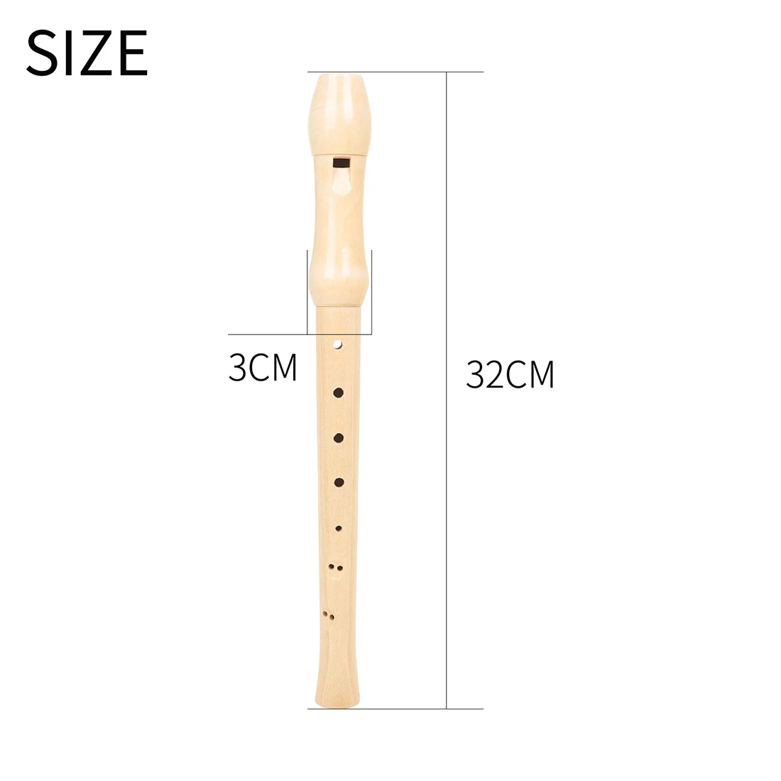1Pc Orff Professional Treble Flute 8 Hole 6 Hole Soprano Clarinet Woodwind Instruments For Children Music Enthusiasts