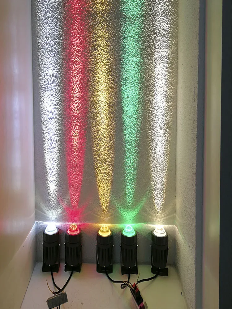 야외 LED 투광 조명, AC85V -240V 방수 스포트라이트, 좁은 빔 각도 조경 거리 정원 광장 투광 조명