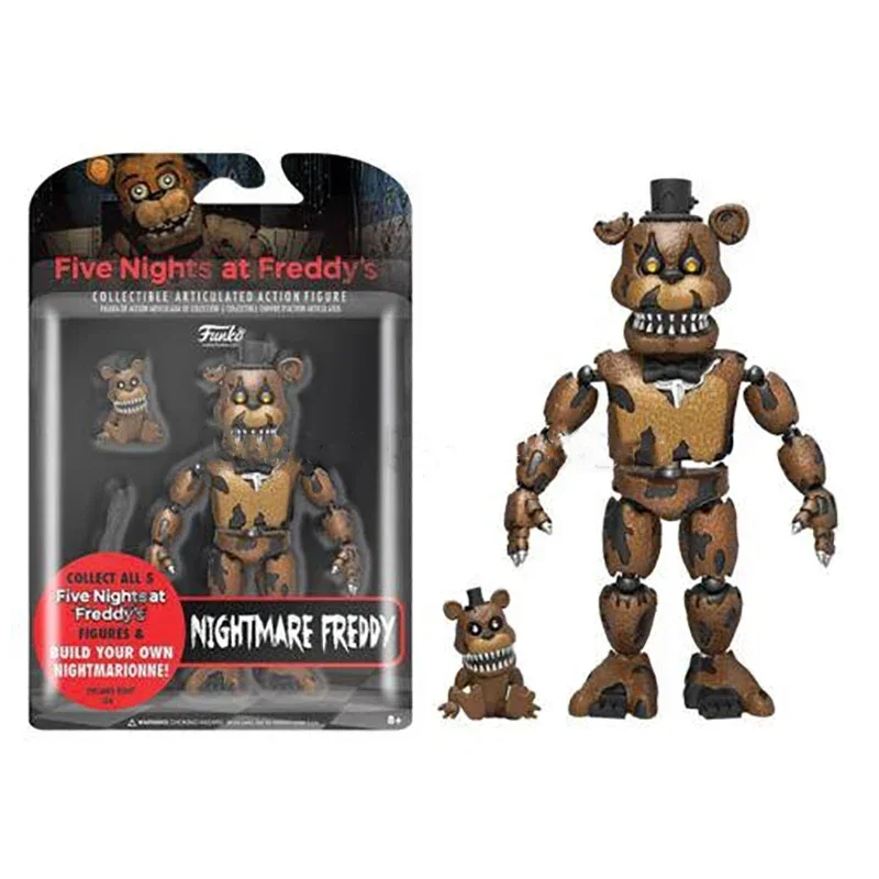 Fnaf-ナイトメアアクションフィギュア,PVC,フレディ,ボニー