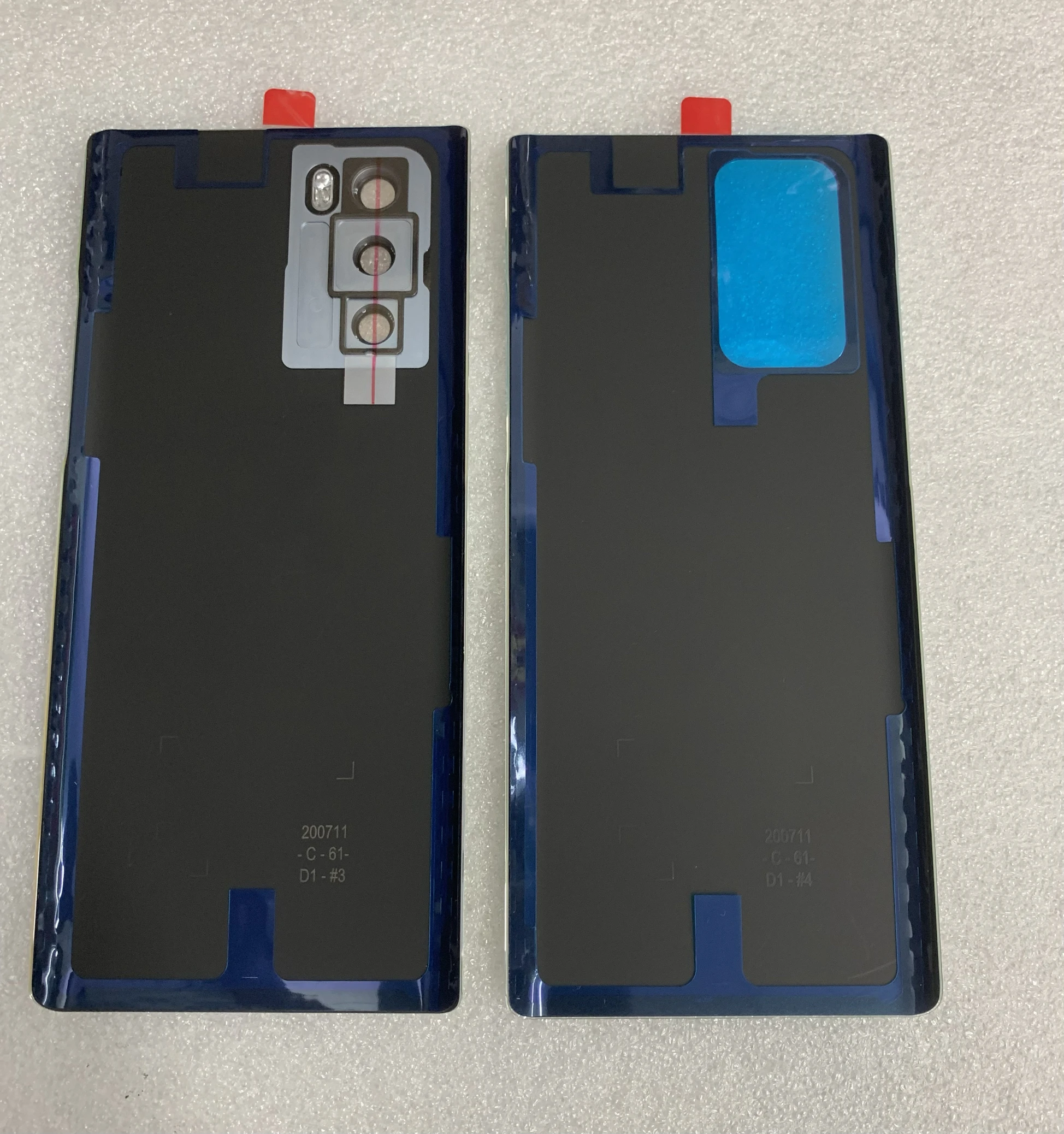 LG Wing 5G 후면 배터리 커버 LMF100N LM-F100V 유리 후면 배터리 커버 리어 패널 하우징 케이스 교체용