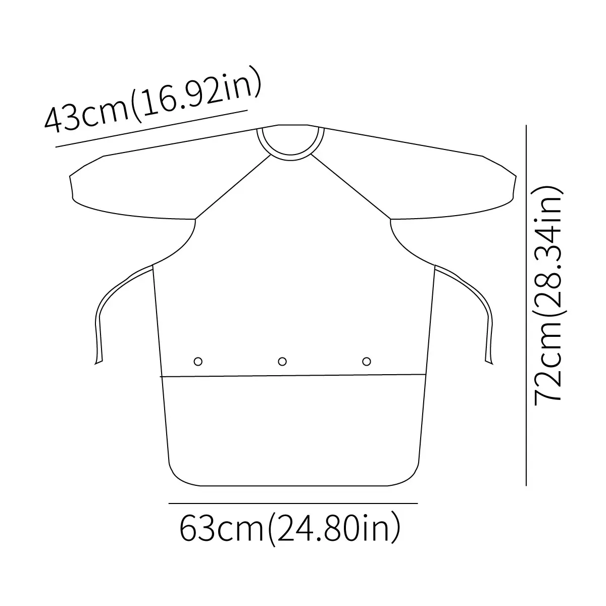 1PC Long Sleeve Baby Bib 2