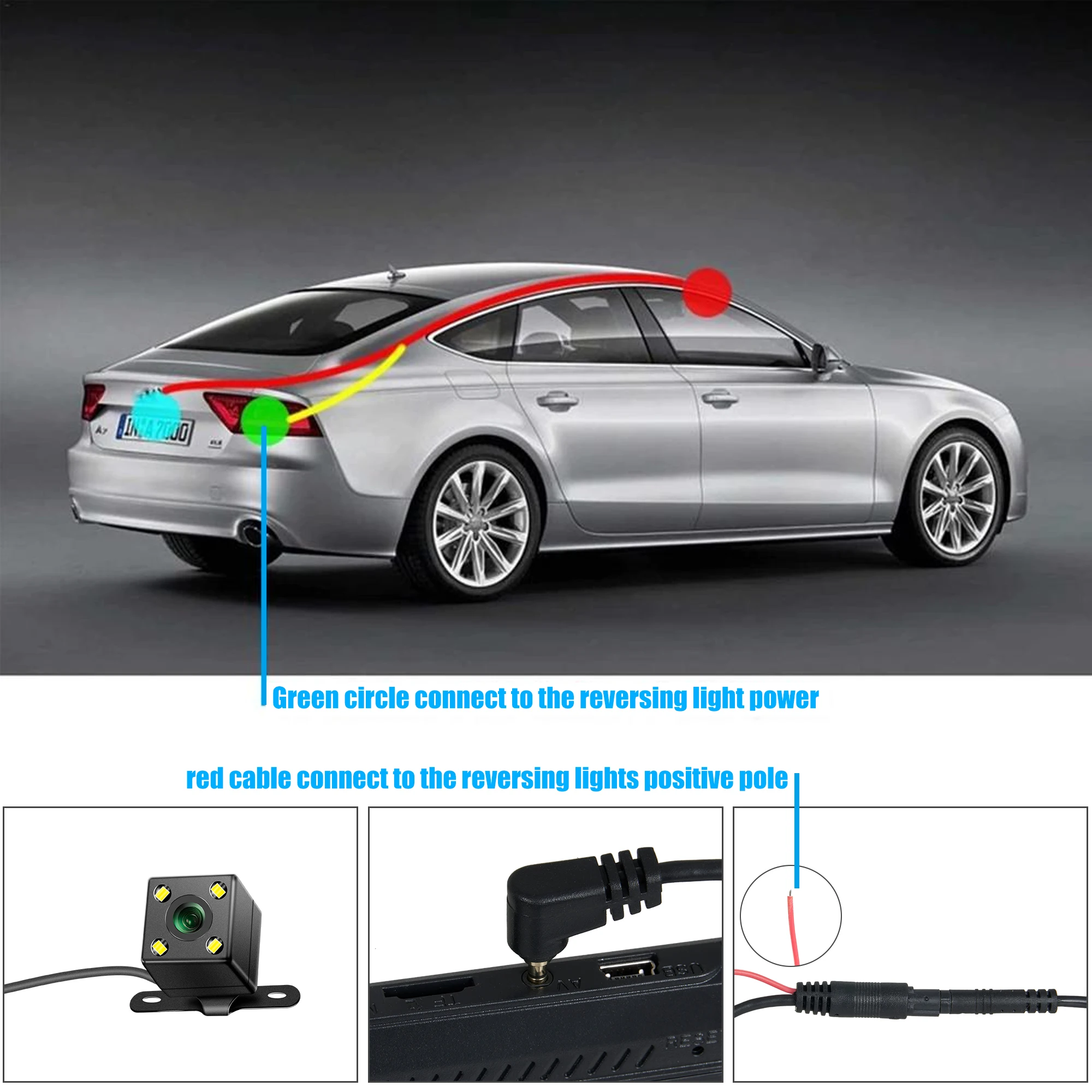 General on-board car navigation rear view reversing image Ultra HD night vision rear tachograph rear camera