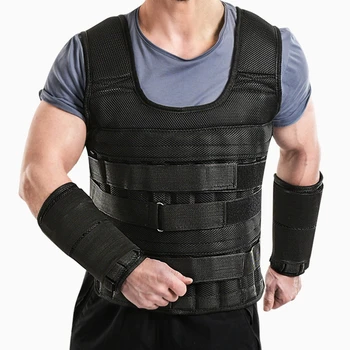 Running Weight Vest Lead Sandbag Leggings Equipment Training Adjustable Weight Fitness Vest Steel Plate Set for Athletes Runner 2