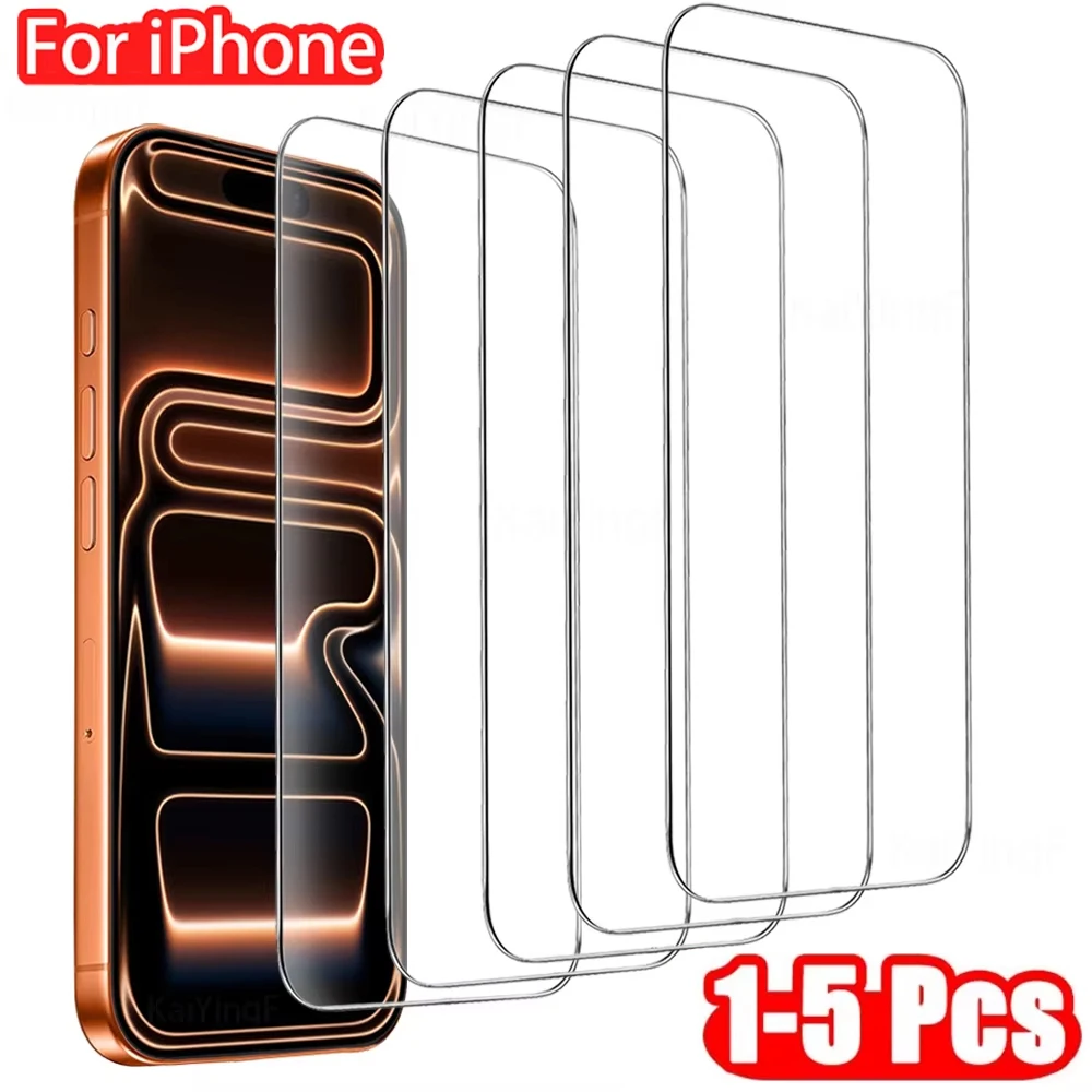 Premium Tempered Glass Screen Protectors - 1-5 Pack, Shatterproof and Ultra-Clear