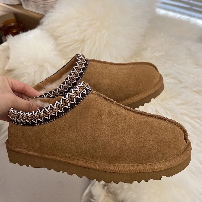 נעלי פלטפורמה מיני קלאסיות חדשות מעור סוודה צמר נוחות לחורף נשים סנדלי פרווה k98 ‮ 34-53 seziS uggS - AliExpress
