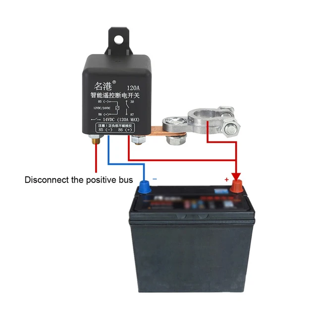 Interruttore Batteria Remoto 12V 500A - Telecomando Per Disconnessione Antifurto Auto, Barche, Camper - Foto 2