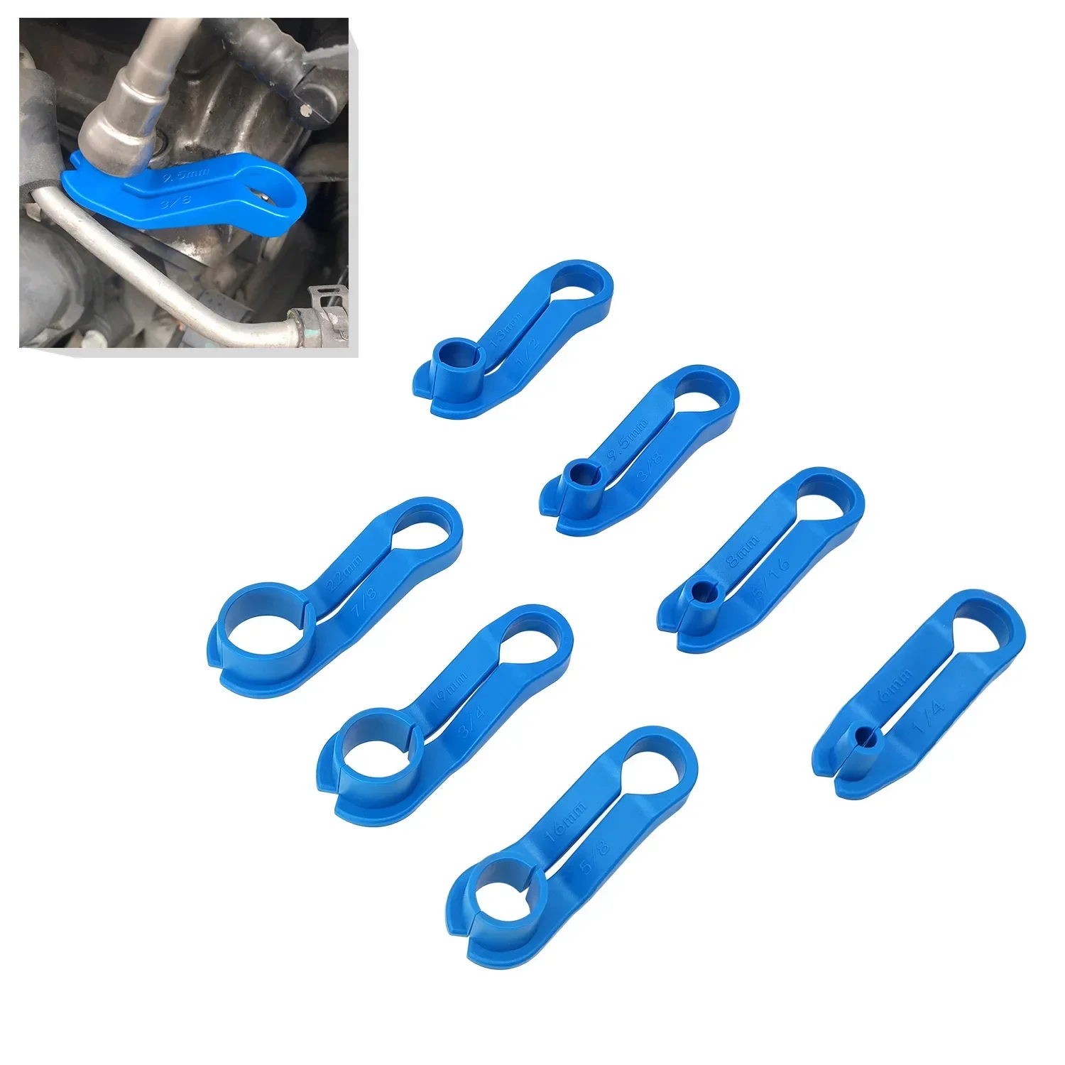 7PCSSetCarAutoACLineDisconnectToolSetFuelLineRemovalTools