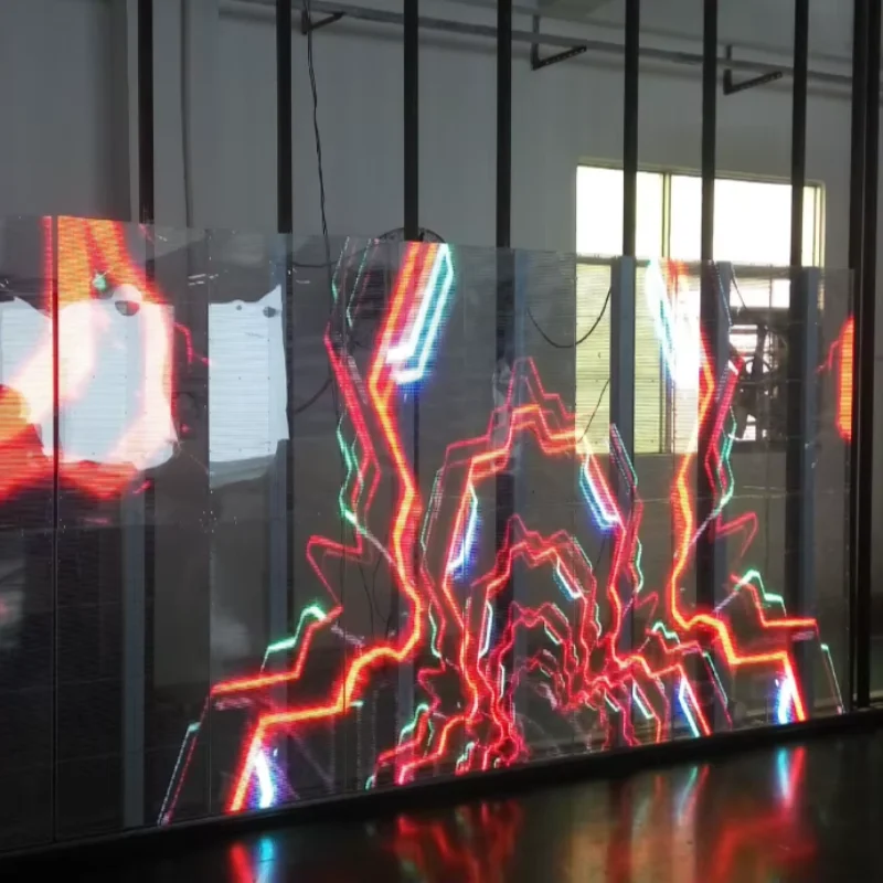 Custom P5 LED Transparent Film Screen: Real-World Performance in High ...
