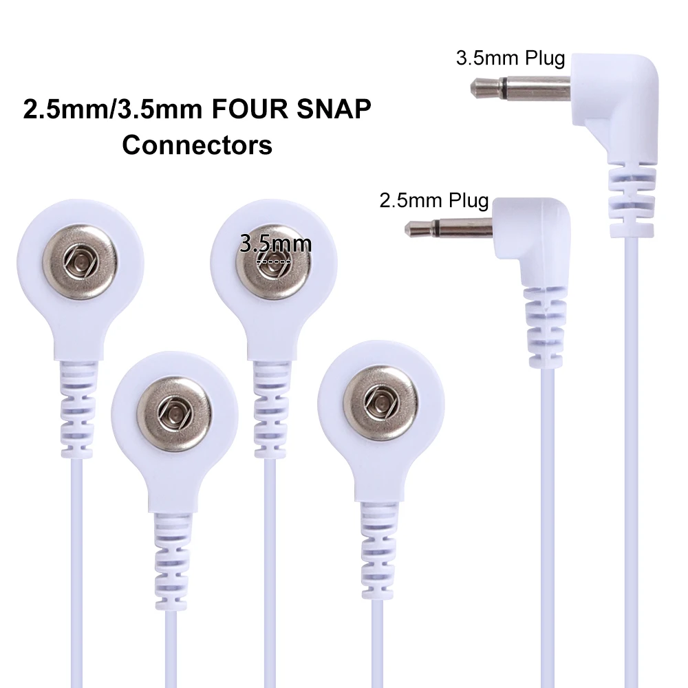 2.5mm Electrode Cable Line for Tens Acupuncture Therapy Massager Nerve Muscle Stimulator Electrode Cable Line Connector Wire For electrode lead wires