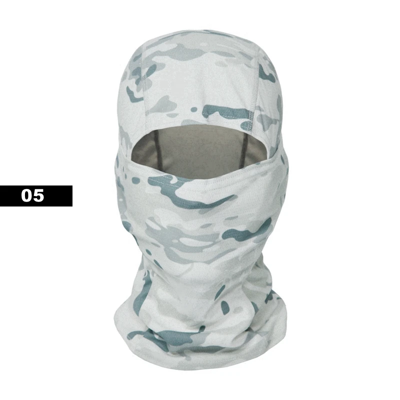 Enhanced Tactical Balaclava Sun Hat Set - Full Face Protection with Camouflage Design