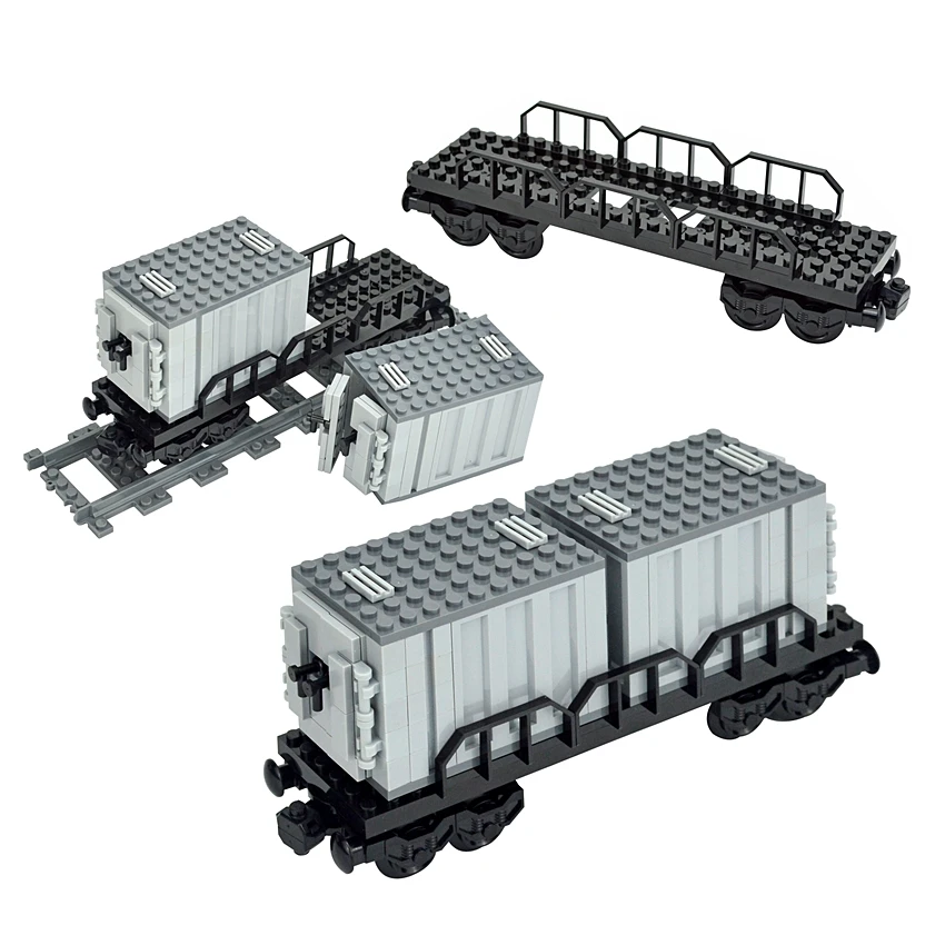 Voldoen vergaan Geleend Freight Train Container | Building Blocks | Bricks | Toys - Diy Bricks City  Moc - Aliexpress