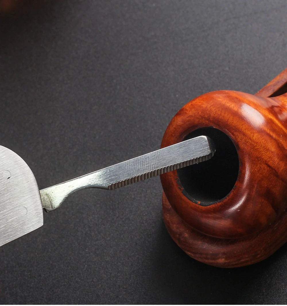 Smoking Pipe Needle Scraper Pressure Stick 3 in 1 Wood&Alloy Tobacco Pipe Cleaning Tool Smoking Accessories Wholesale Retail