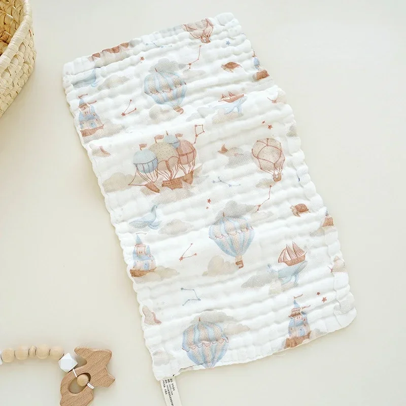Baby Face-Towel 6 Layer Soft Cotton Burp Cloths Newborn Saliva Towels Children's Bath Accessories Drool-Towel Children's Towels