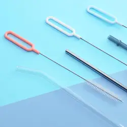 Cepillo de limpieza de nailon único, alta fricción, ergonómico, mango no deslizante, para chupete, para el hogar