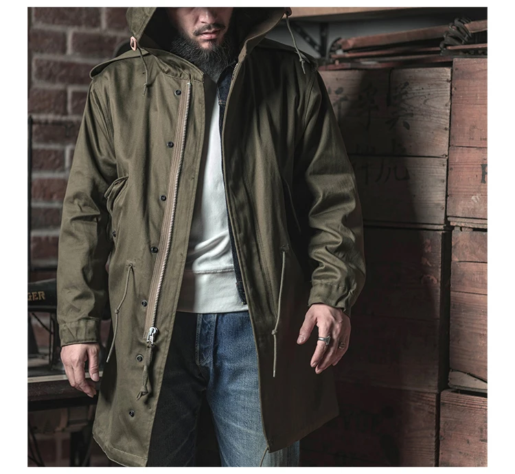 Bronson M-1951 Fishtail Parka Shell Sateen Cotton Army Type