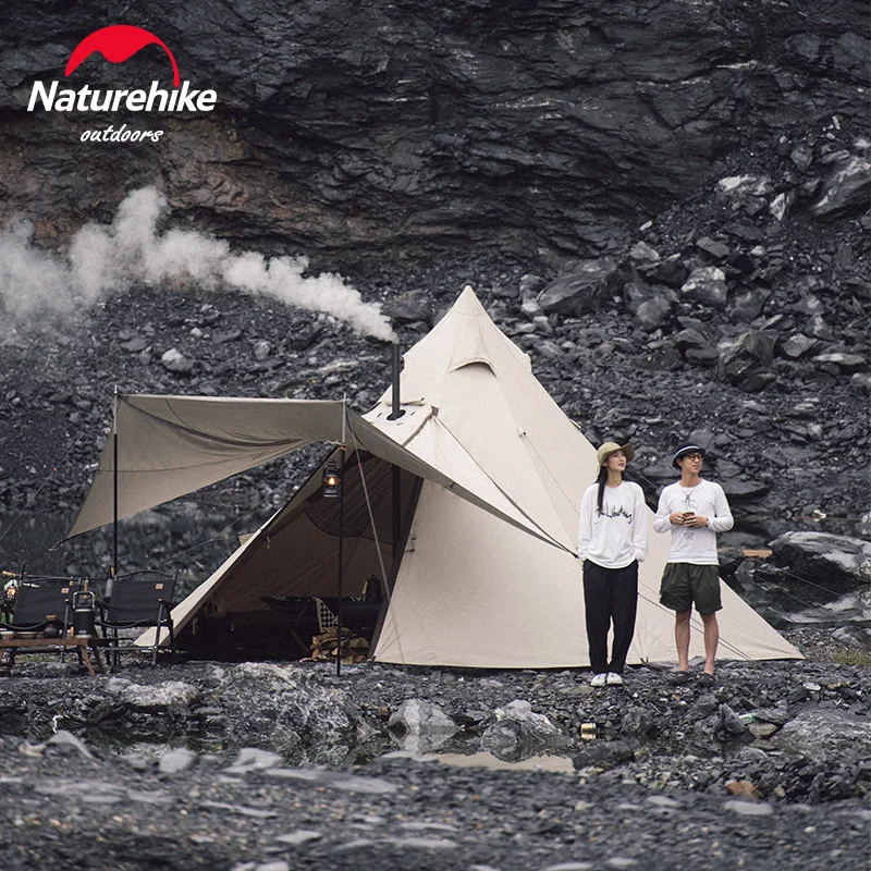 

Палатка Naturehike 150D из Оксфордской ткани, восьмиугольная, пирамида, 5-8 человек, ветрозащитная, высота 2 м, расширенный лобби, семейное путешествие