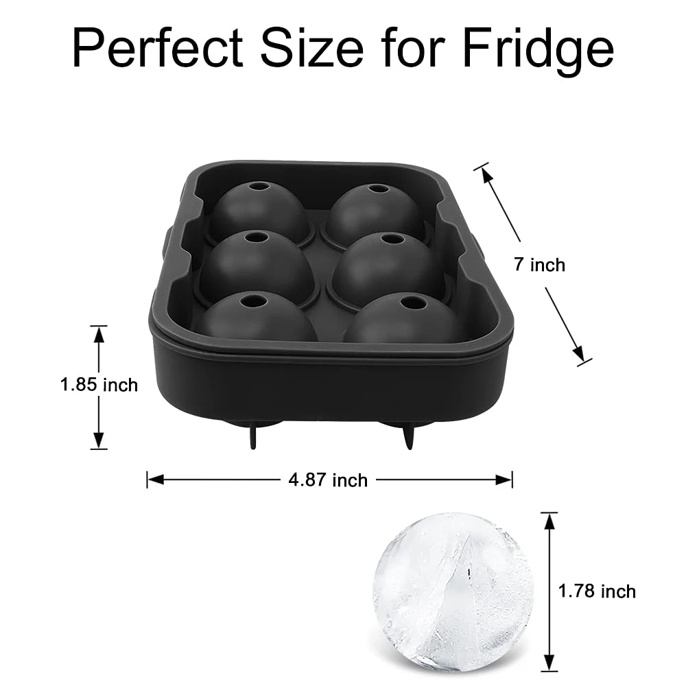 Ice Ball Mold - Silicone Black