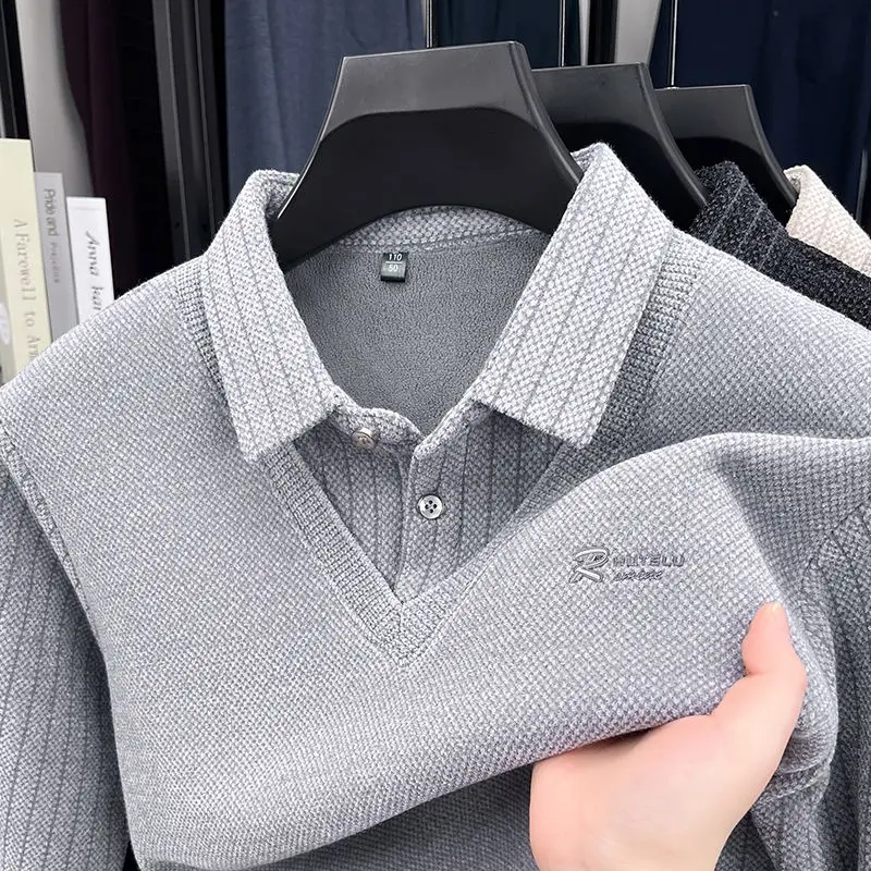 Mens Sweater Polo Collar Label 3