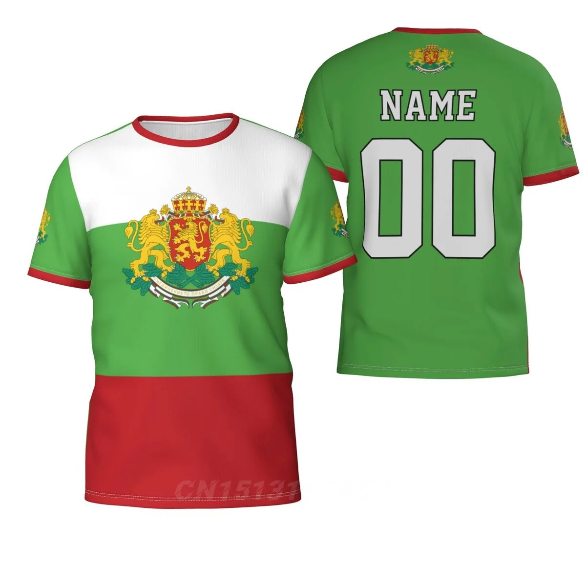 Nome Personalizzato Numero Bulgaria Paese Bandiera T-Shirt Vestiti T-Shirt Uomo Donna Tees Top Per Tifosi Di Calcio Calcio Regalo Taglia Usa