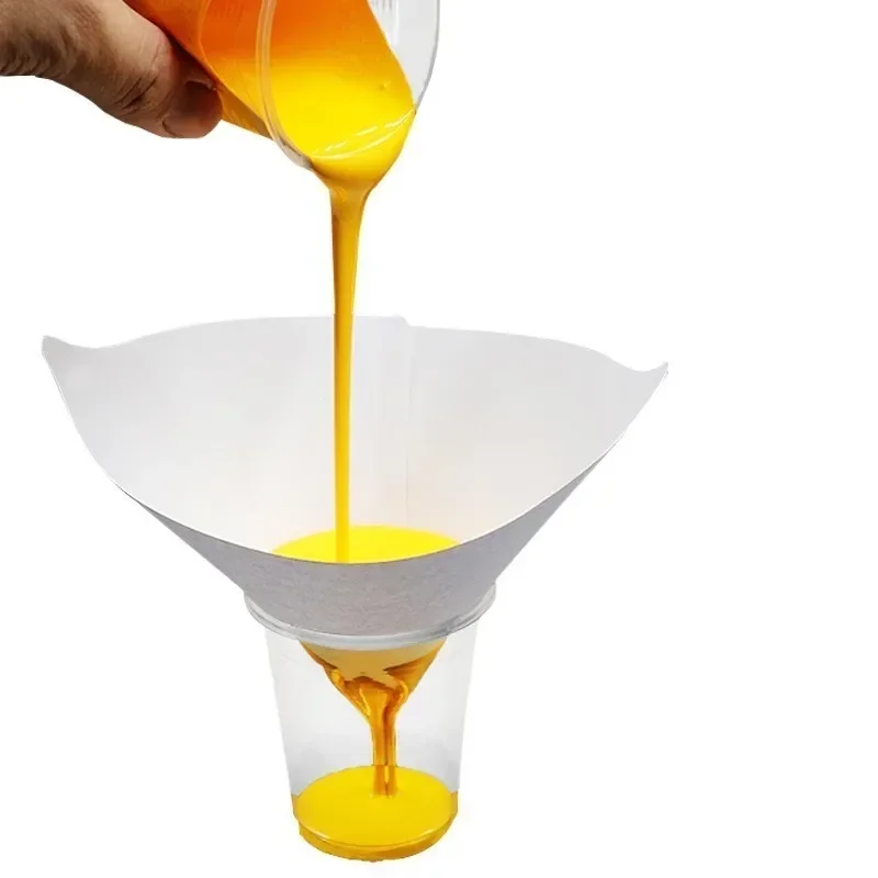 Car Paint Spray Mesh Paper Filter Purifying Straining Funnel Disposable Paint Filter Conical Nylon Micron Paper Funnels Tools paint filter paper filter