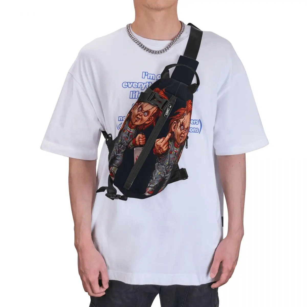 Chucky Shoulder Bags Chest Cross Chest Bag Diagonally Casual Messenger Bag Travel Handbag 2