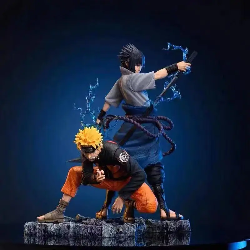 

NARUTO Uzumaki Naruto Uchiha Sasuke Anime Action Figures PVC Collection Model Ornament Statue Toys Desktop Decoration Gifts