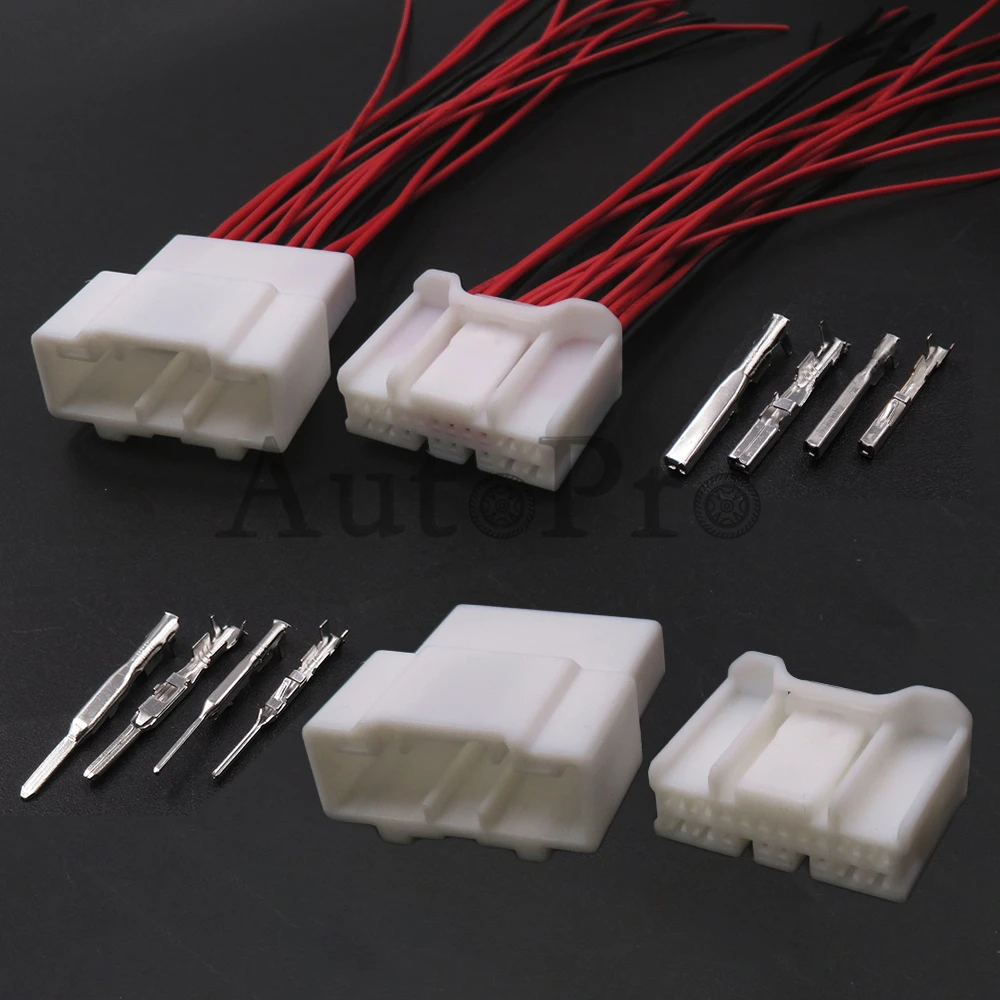 1 Set 18 Hole Auto Male Female Adaptor 6098-5594 6098-5604 Composite Connector Car Electric Wiring Socket