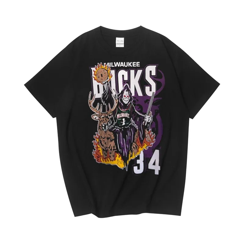 Skeleton Basketball Graphic Tshirt Men