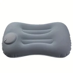 Inflatable Foldable Travel Neck Pillow - Lightweight and Portable for Home, Office, and Outdoor Comfort (GRAY)