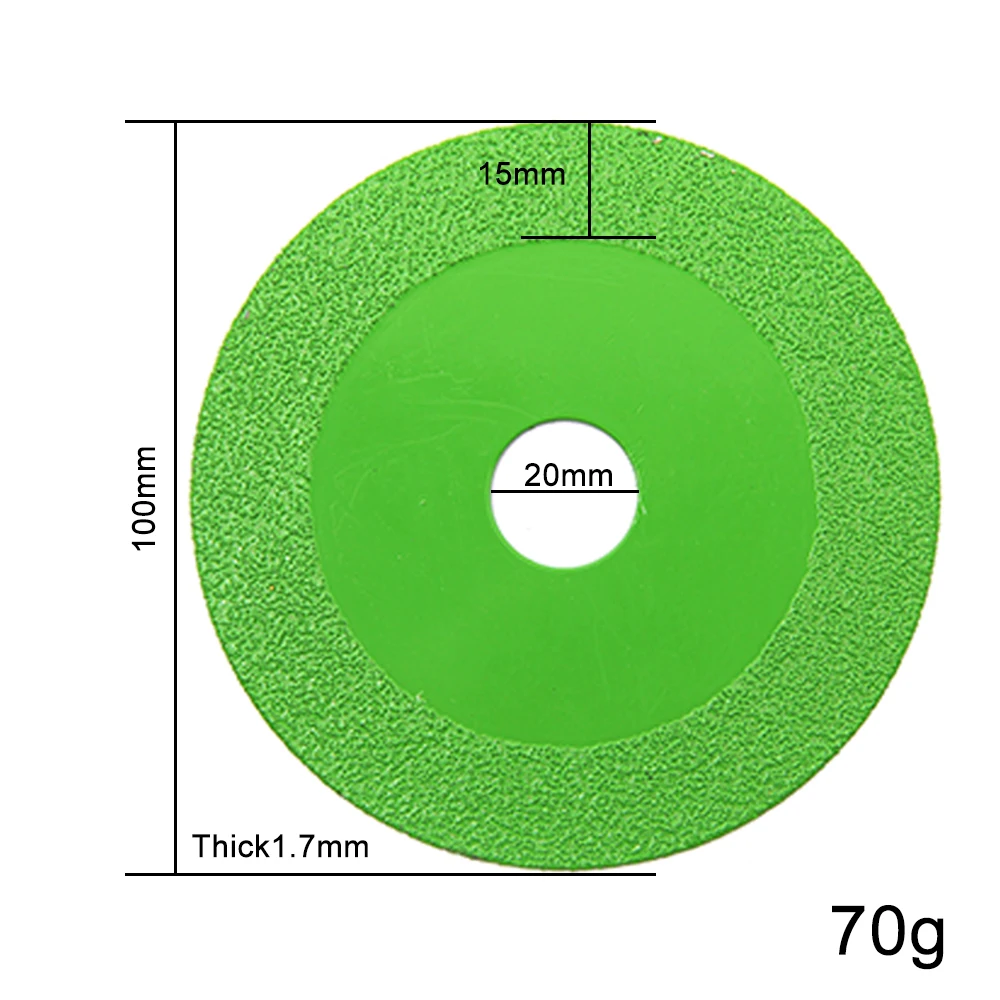 Düz bir yüzeyde yakından gösterilen yeşil elmas lehimleme bıçağı