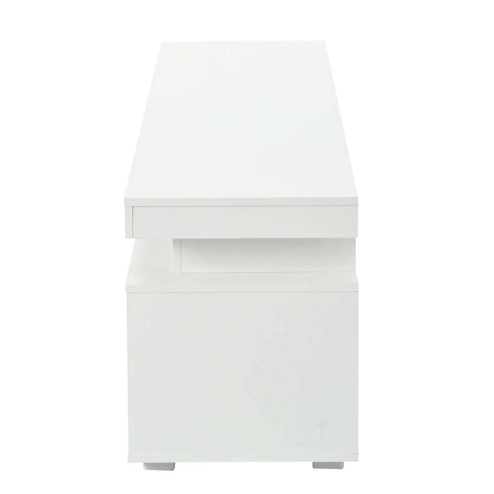 150*35*43cm Freistehender TV-Ständer für das Wohnzimmer, Moderner TV-Schrank mit 3 Türen, Lowboard mit LED-Lichtleiste und Stauraum – Detail 21