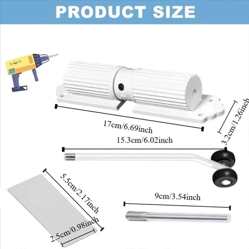 Simple Installation Automatic Door Closer Adjustable Speed 180 ° Hydraulic Buffer Rust-proof Protective Door