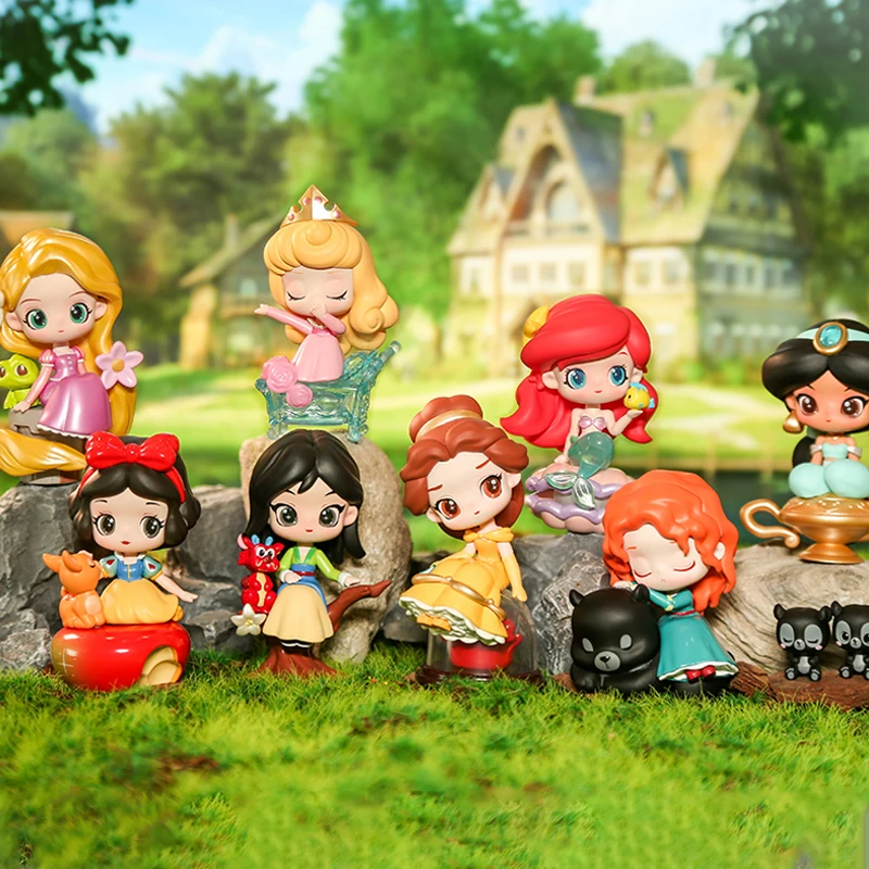 

Anime Blind Box Kawaii Doll Toys Disney Official Disney Fairy Tale Town Series Blind Box Handmade Desktop Decoration Doll Toys