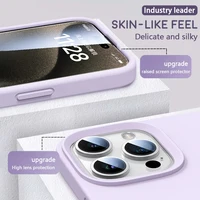 Liquid Silicone Phone Protectiver Case For iPhone 15 14 11 Pro Max 13 12 Mini XR X XS 8 7 Plus Protector Shockproof Back Cover - Image 5