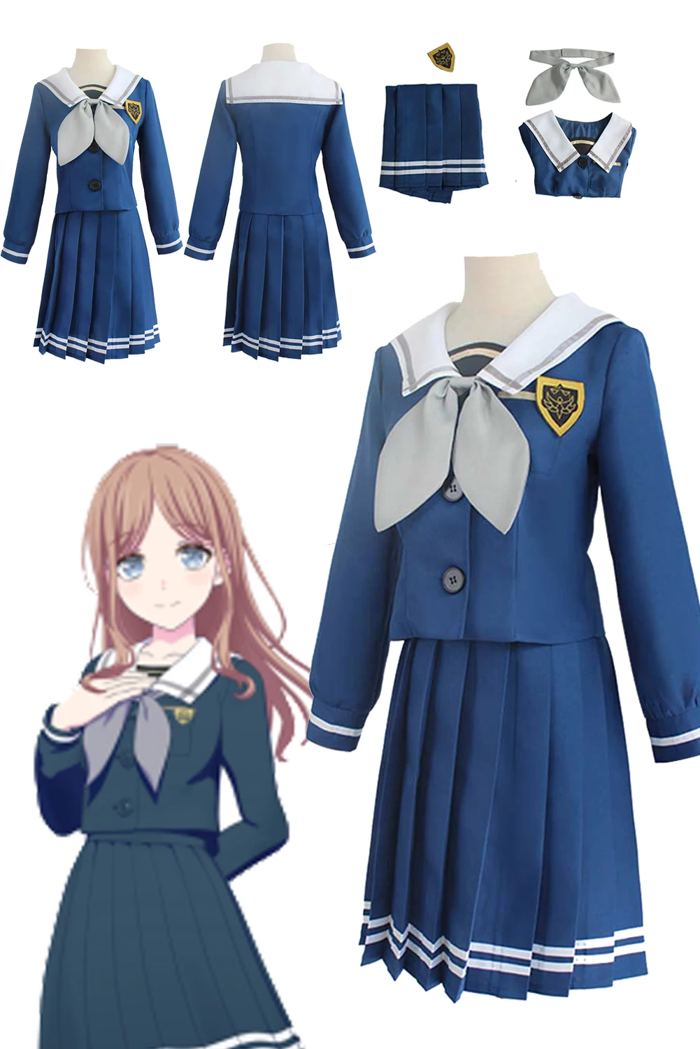 

Женский костюм для косплея из аниме «челка»