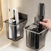 1PC Toothbrush Toothpaste Comb Storage Rack Bathroom Washbasin Toilet  Hole Free Shaver Storage Rack 1