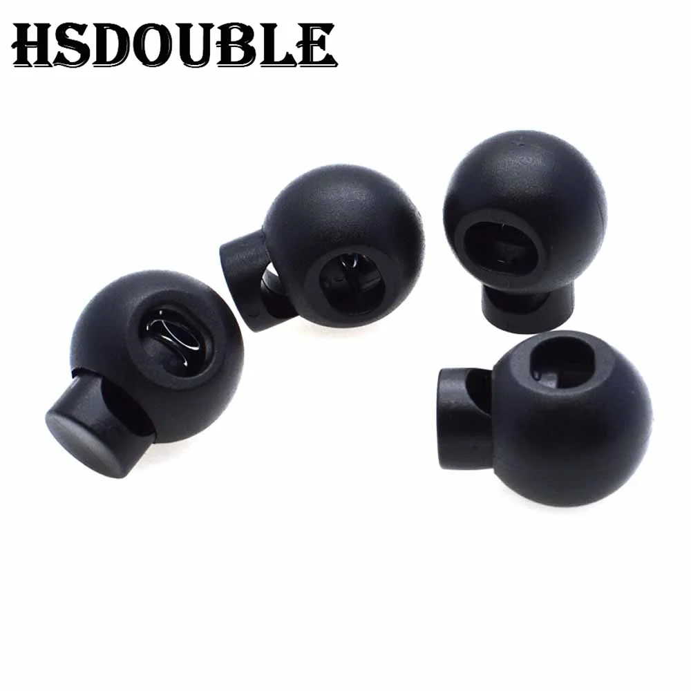 10 Pcs/Pack Plastic Cord Lock Round Ball Toggle Stopper Toggle Clip Widely For Bag Backpack/Clothing