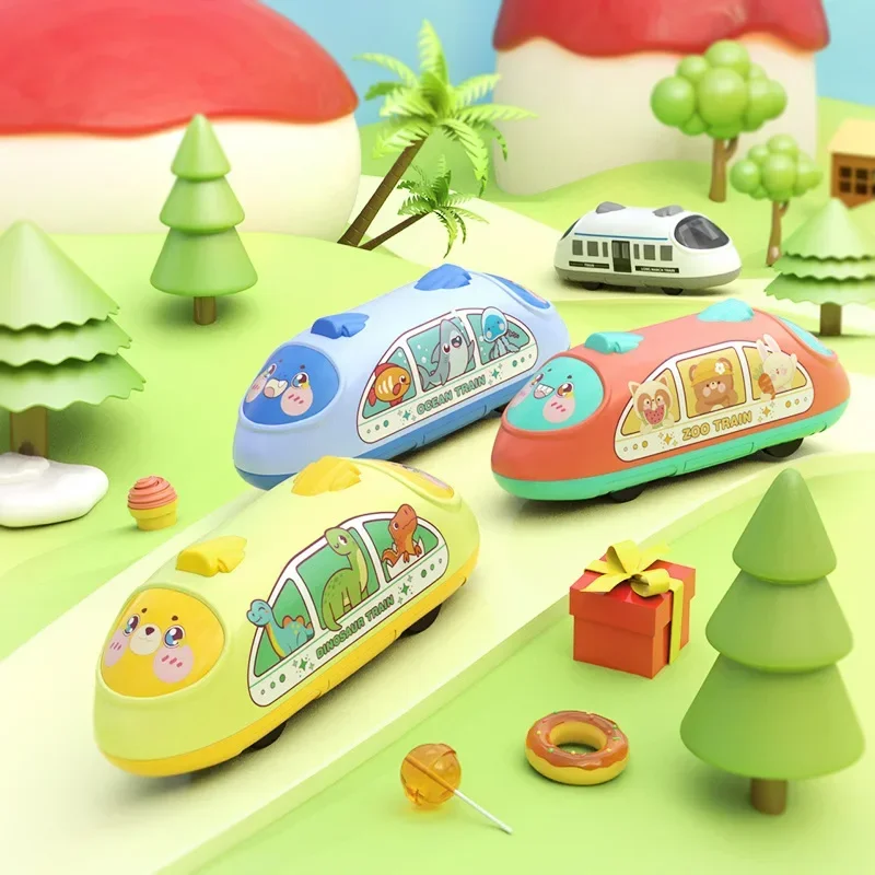 

Baby Train Toy Cartoon Inertia Small Car Toy Various Styles Pull Back Vehicle Educational Toy Kids Boys Girls Gift