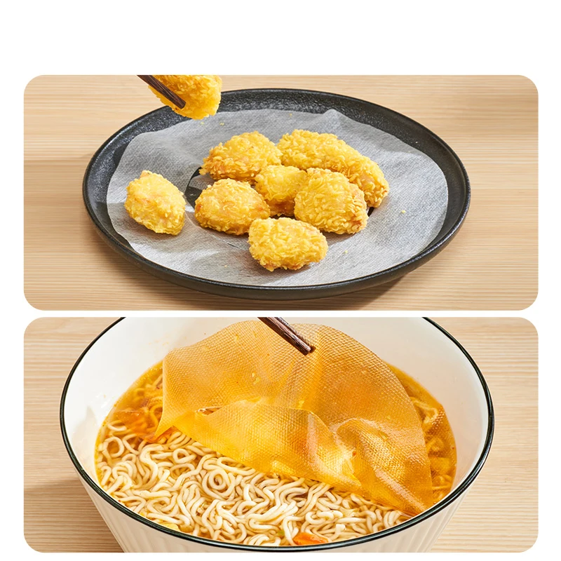 GIANXI Oil Absorbing Paper Kitchen Food Soup Filter Paper To Remove Oil Food Grade Absorbing Film Kitchen Accessories