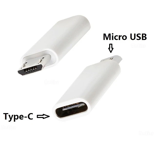 Adaptador USB Tipo C A Micro USB Para Android, Conector, 46% OFF