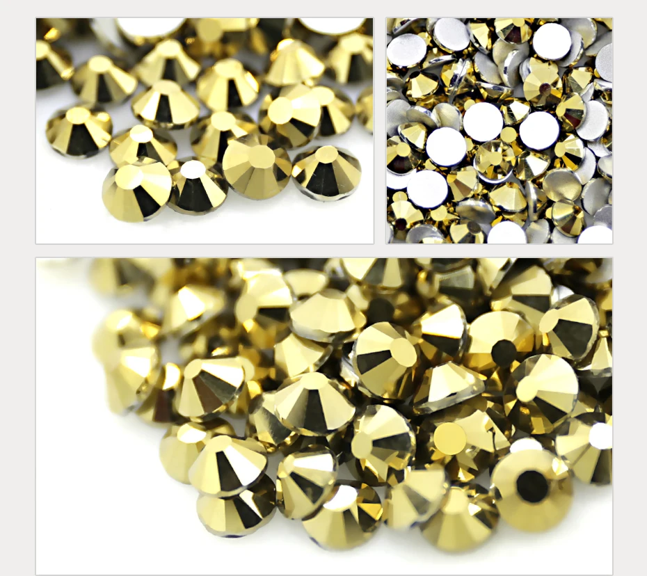 Jet Hematite Shiny Black Non hot fix Rhinestones for DIY 3D nail crystals glitters strass glass sticker for manicure art decor