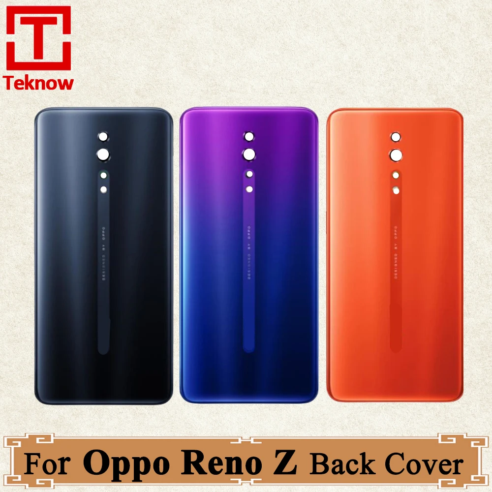 

Original Back Battery Cover For Oppo Reno Z Housing Door Case Rear Glass For Reno z PCDM10 CPH1979 Back Cover Repair Replace