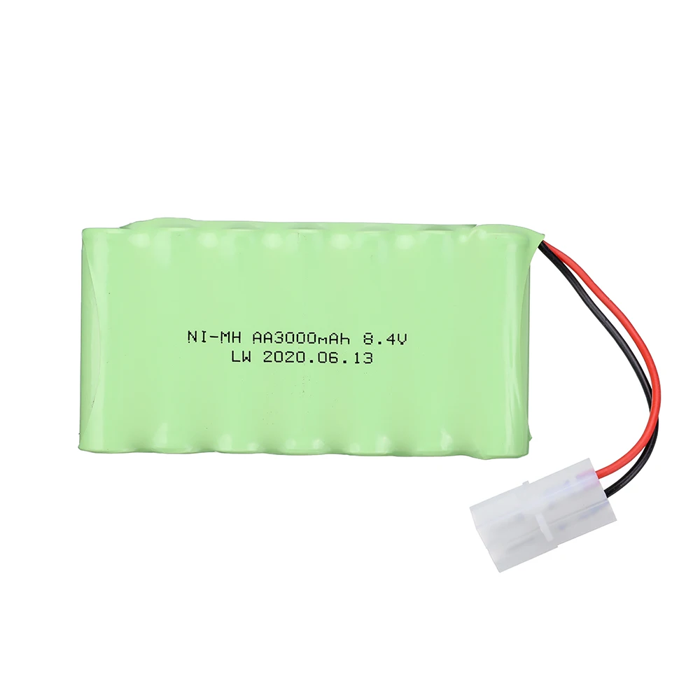 8.4V 3000Mah Nimh Batteria Per Rc Auto Giocattolo Serbatoi Treni Robot Barca Pistola Nimh Aa 8.4V 2400Mah Batterie Pack Per La Barca Del Rc 1Pcs