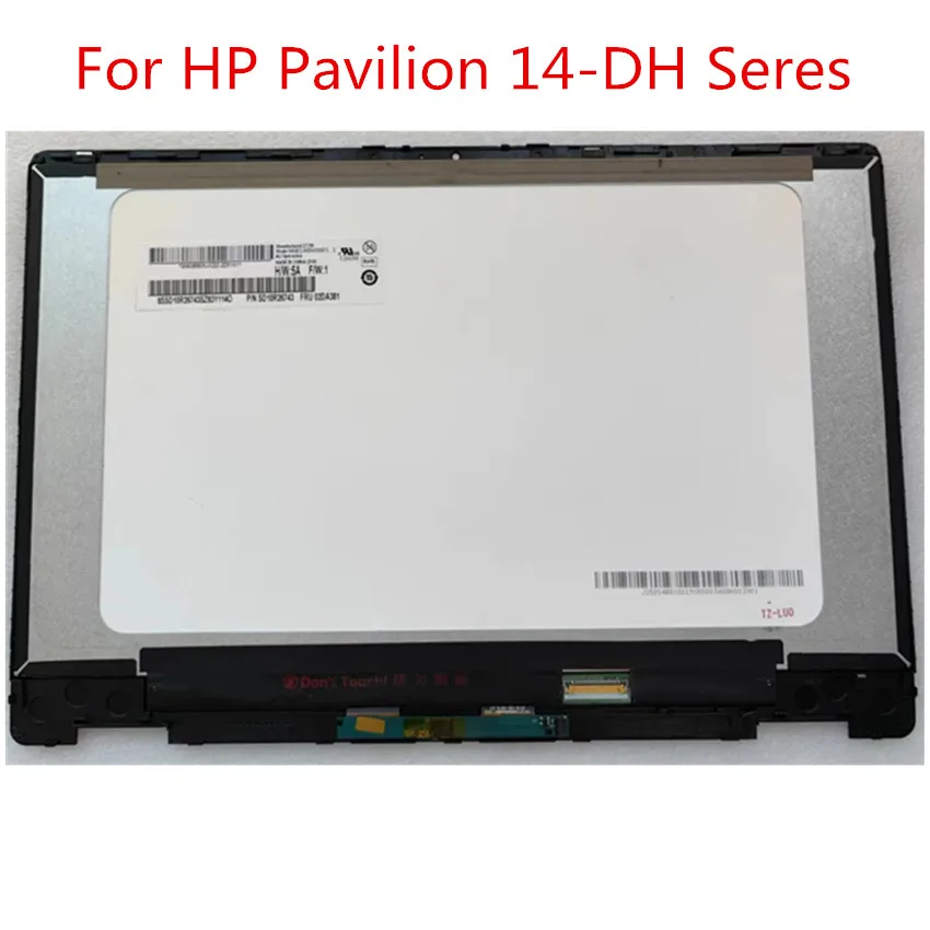 

For HP Pavilion x360 14-DH 14-DW 14M-DW Laptop Touch Screen Digitizer LCD Display Assembly Replacement TPN-I137 TPN-W139