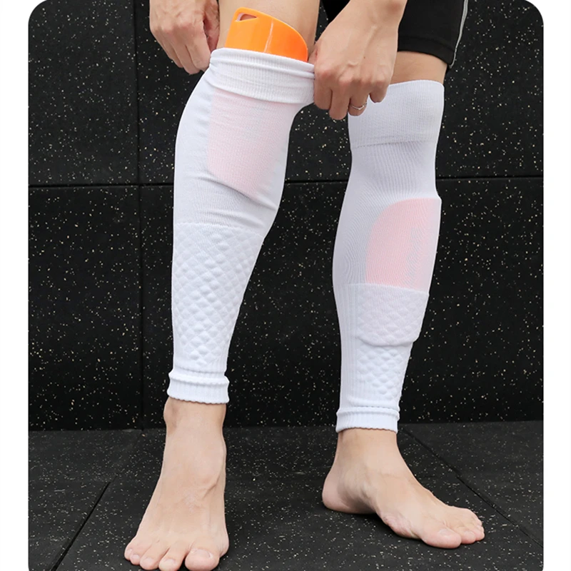 Adult Youth Lengthened Over Knee Football Socks Set Professional Protective Sports Pressure Socks Suit for Soccer