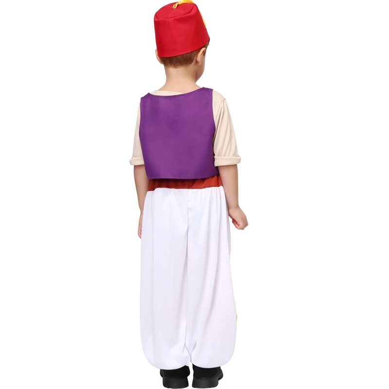 Kids Cosplay Costume Medieval Prince Costume Child Halloween Prince Aladdin Costume Boys Fairy Tale Anime Role Play Outfits Party Dress Up