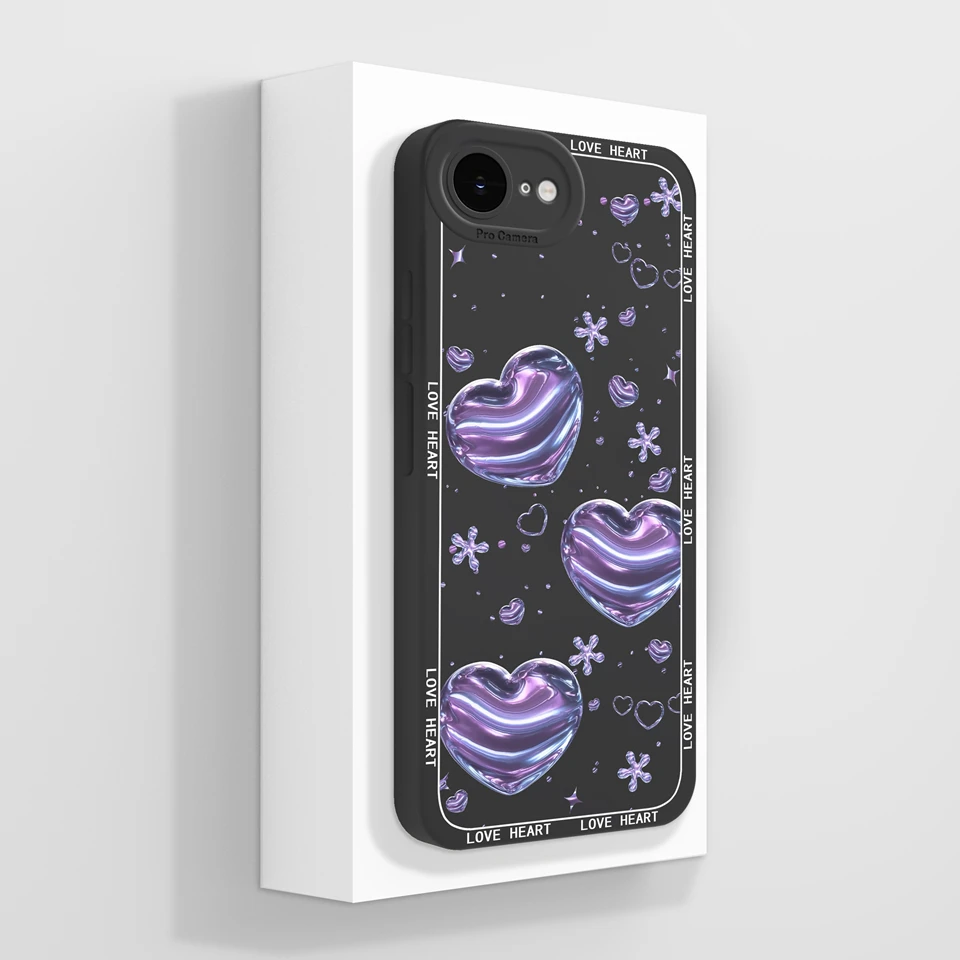 Elegant Floral Butterfly Design Soft Liquid Silicone Non-Slip Back Cover