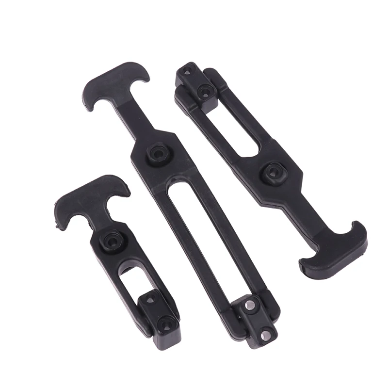 Rubber Hood Catch Flexible T-Handle Hasp Rubber Flexible Draw Latches With Brackets For Tool Box Vehicle Engine